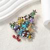 Bear Christmas Tree Zinc Cute Animal Holiday Gift Accessories Brooch