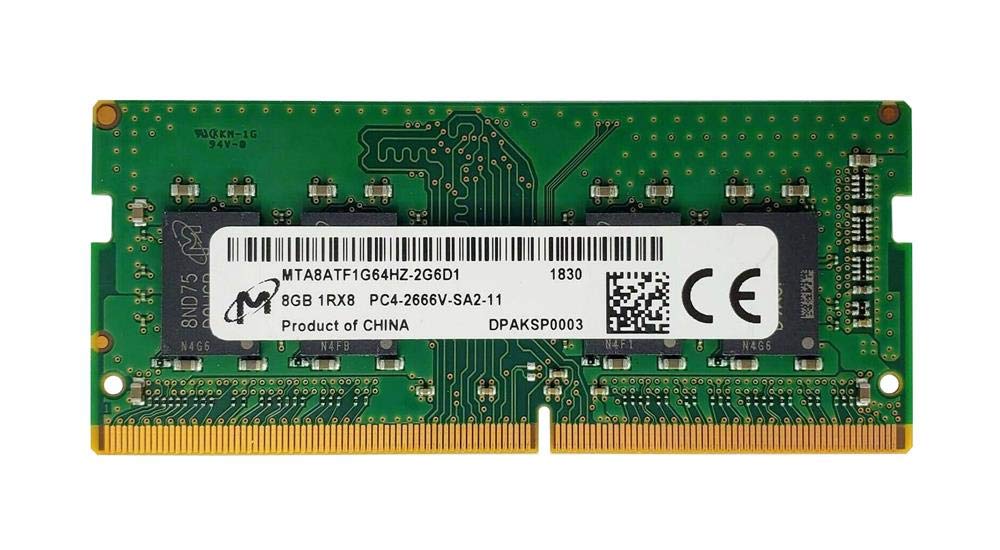 

Micron 8GB DDR4 1Rx8 Laptop RAM Memory PC4-2666V-SA2 MTA8ATF1G64HZ-2G6D1 So-DIMM