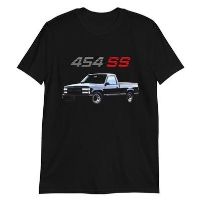 1990S Chevy 1500 454 Ss Pickup Truck Short Sleeve Unisex T-Shirt