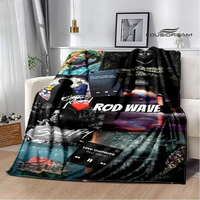 Rapper rod wave printed blanket Warm Flannel Blankets Soft and Comfortable blanket Home Travel Blanket bed linings Birthday Gift