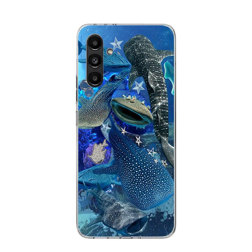 Ocean Whale Shark Phone Case For Samsung Galaxy A17 A16 A14 A15 A13 A57 A56 A54 A55 A53 A37 A36 A34 A35 A33 A26 A24 A25 A23 Gala