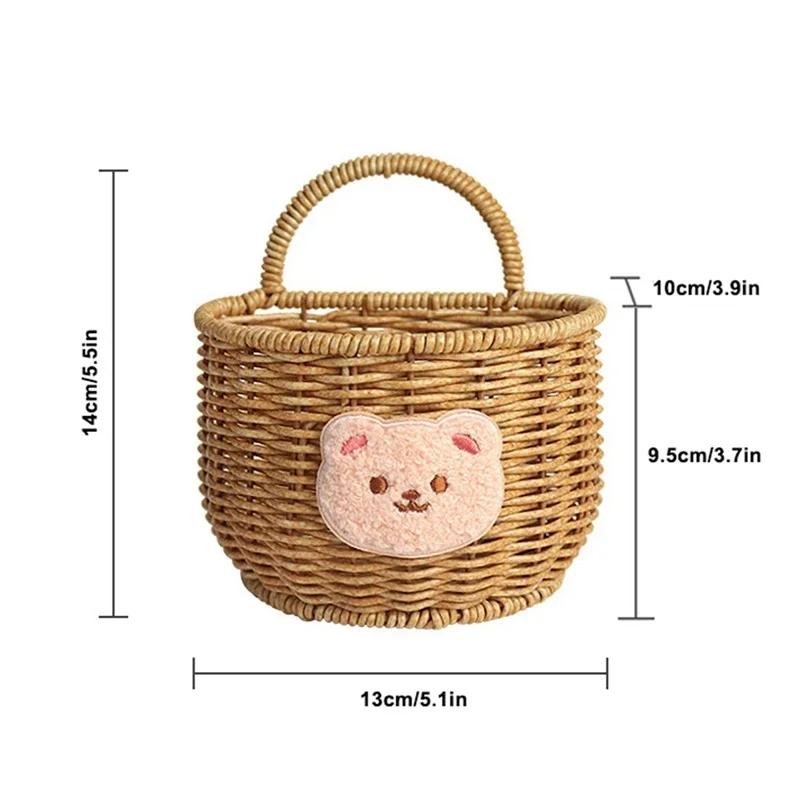 

Подвесная корзина для хранения, контейнер для хранения с ручкой, настенная корзина, луковая корзина для овощей, картофеля, косметических мелочей, контейнер