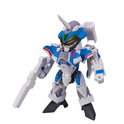 TINY SESSION Macross Delta Siegfried Immelmann with Freyja Approximately 100mm PVC ABS Painted Movable Figure VF-31J (Hayate Custom) Wion, &