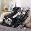 1PC Vampire Knight Print Flannel Blanket, High quality Comfortable for All Seasons, Home Decor, Warmth and Comfort, Perfect for Christmas Gifts235