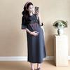 Fashion T-shirt Dress Women's 2026 New Ins Lazy Wind Loose Large Size Lazy Dress Summer Split Over the Knee