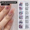 D Iamonds Strass Manicure Tip 3D Decoration 12 Grids/Box Mixed Nail Art Multi Shape Flat Back Crystal Rhinestone Dazzling