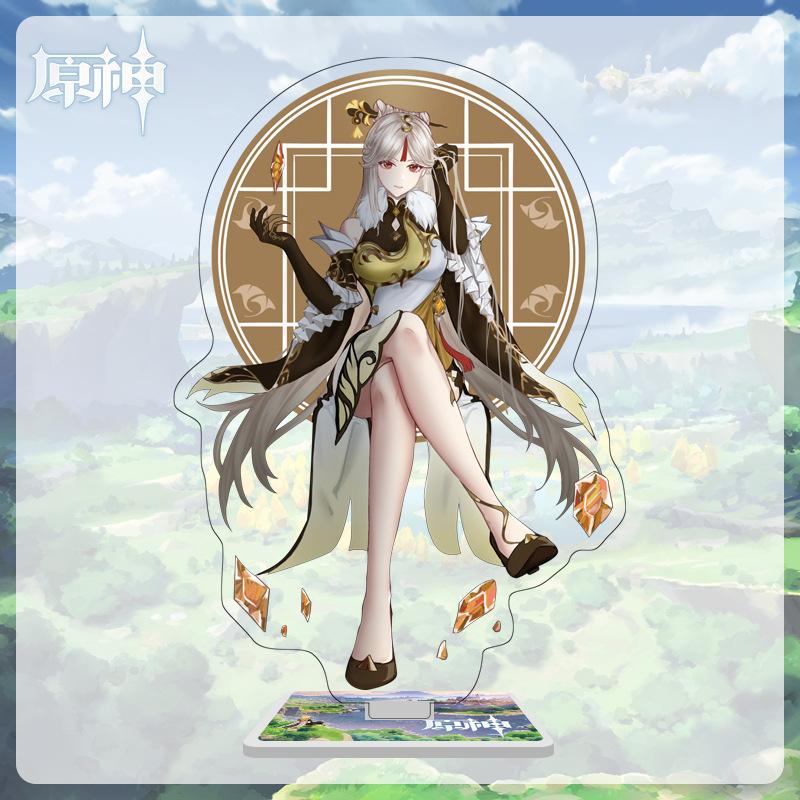 16cm Height Acrylic Large Stand-up Display Featuring Characters From Mondstadt and Liyue In Genshin