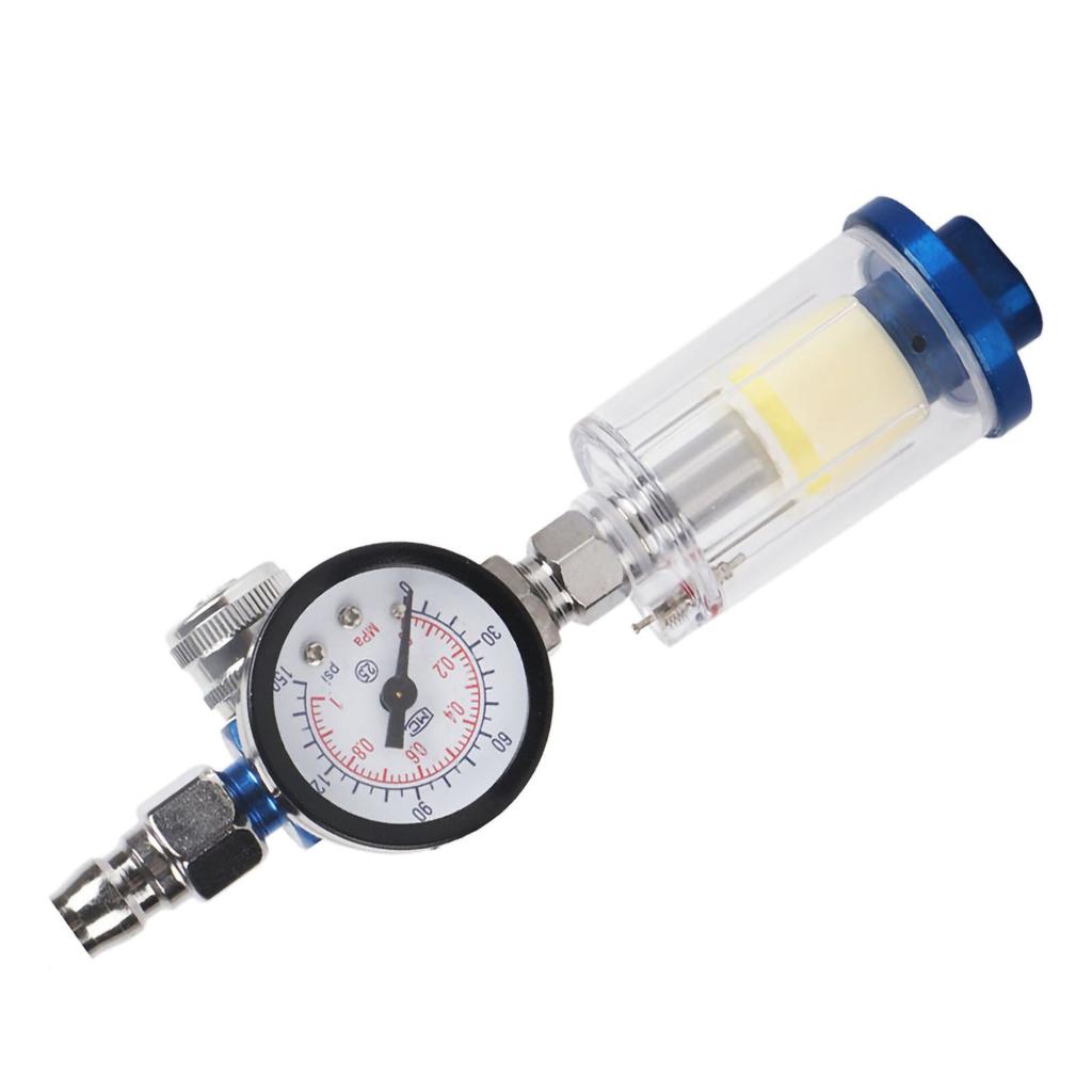 14in Air Regulator Gauge Oil Water Separator Filter Tool for Spray Painting Gun