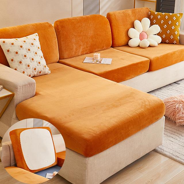 Fluwelen Stof Woonkamer Bank Kussenhoezen Elastische Bankhoes L-vormige Bankzittinghoes Sets Hoes Fauteuil Chaise Longue Hoes Gebruikt Voor Woonkamer