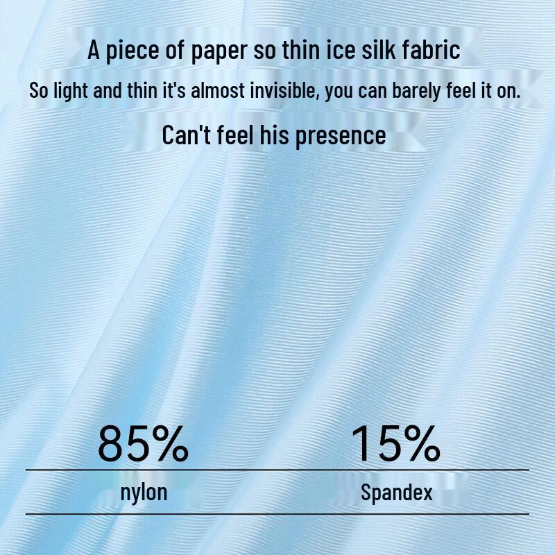 FitonTon Men's Ice Silk Antibacterial Boxer Briefs 4-Pack