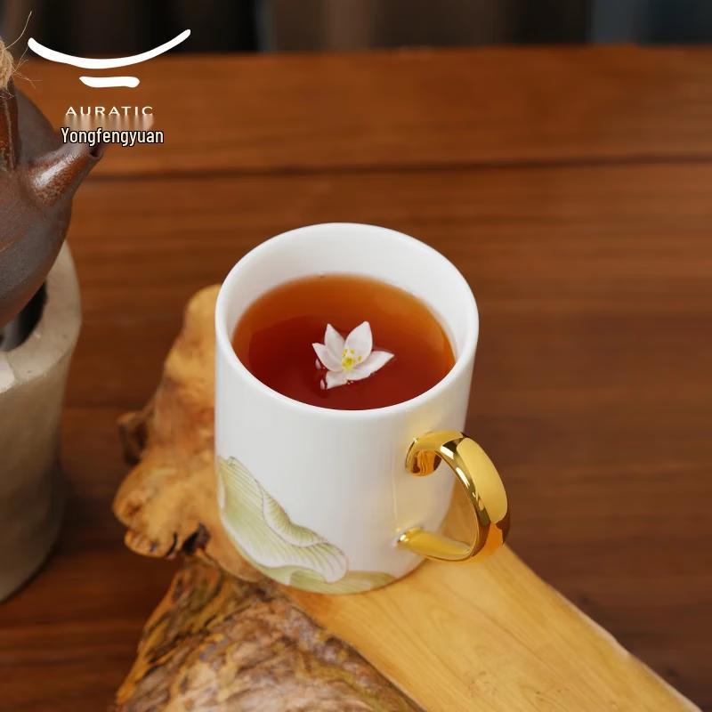 Yongfengyuan National Porcelain Magnolia Ceramic Mug 350ml