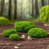 2/4/6/10PCS Flocking Foam Artificial Moss Rocks Green Miniature Figurine  Landscape Making