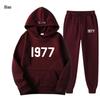 ESSENTIALS Double Line High Street Fleece Hoodie Set 1977 Trendy Casual Loose Fit.