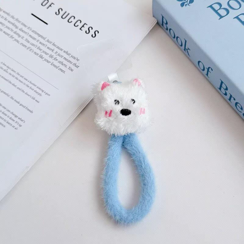 Miffy Rabbit Plush Phone Case Lanyard: Handheld Anti-lost Wrist Strap Keychain Pendant.