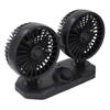 Dual Head Car Fan USB 12V Oscillating Portable 2 Speeds 360 Degree Rotation Air Cooler for