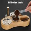 Coffee Pods Holder Coffee Powder Tamper and Refill Base Stainless Steel Texture Suitable for Compact Storage Solution
