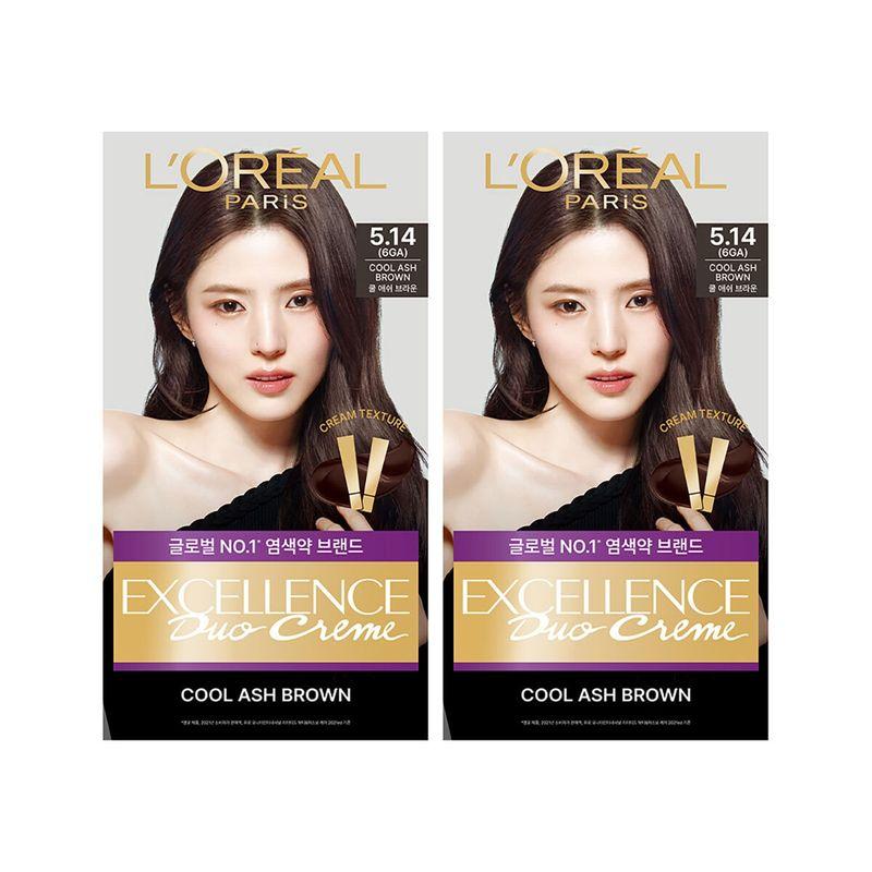 

LOREAL Paris Excellence Duo Creme 5.14(6GA) 2 шт.