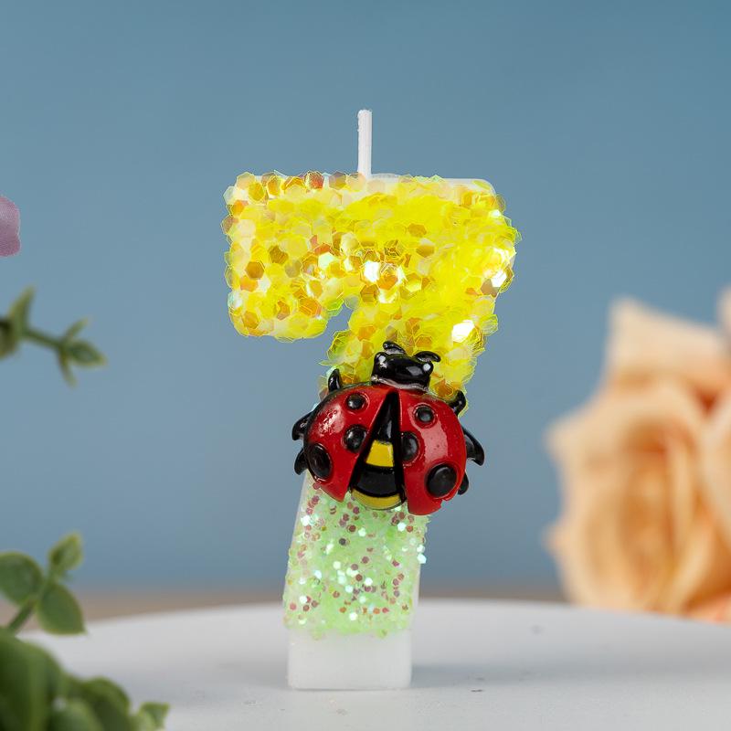 Handmade 0-9 Number Candles for Birthday Cakes & Party Decorations