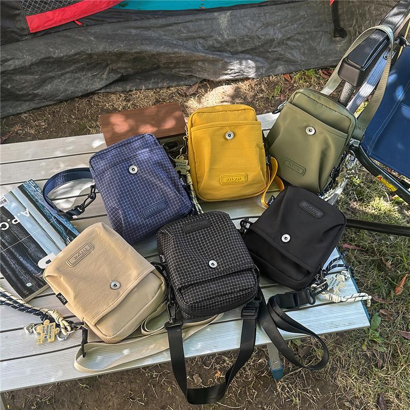 Tooling Style Small Square Bag Unisex Outdoor Crossbody Bag Waterproof Mobile Phone Shoulder Bag