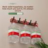 Walnut Wood Wall Hook Rack With Hooks For Entryway And Closet Organizer