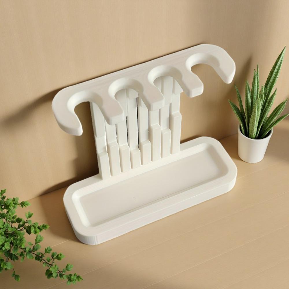 3D Printed Electric Toothbrush Stand 4 Slots Bathroom Storage Rack Toothbrush Organizer Shower