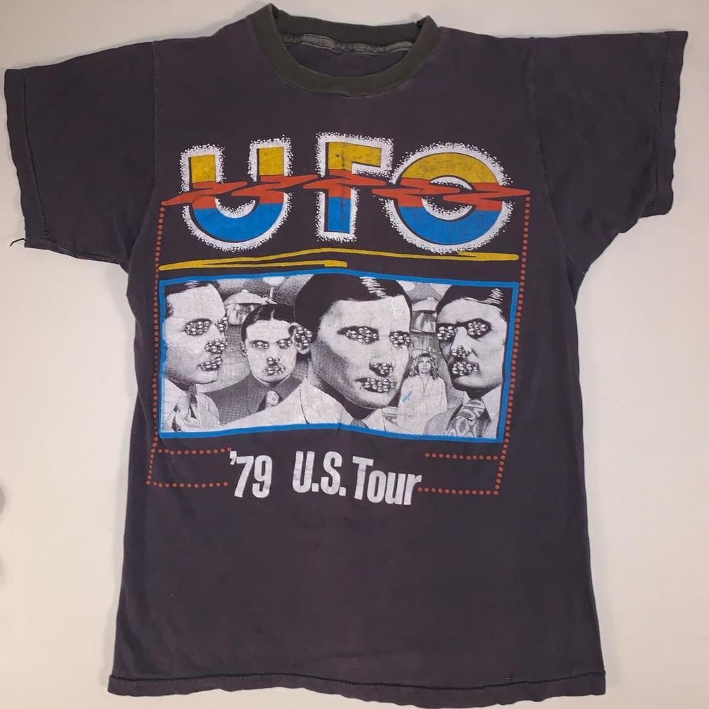 

1979 UFO Strangers in the Night Shirt Short Sleeve Black Unisex S-4XL LE219 Unisex T-Shirt S