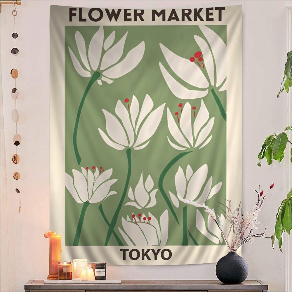 Matisse Abstract Art Flower Anime Tapestry Hanging Tarot Hippie Wall Rugs Dorm Wall Hanging Sheets