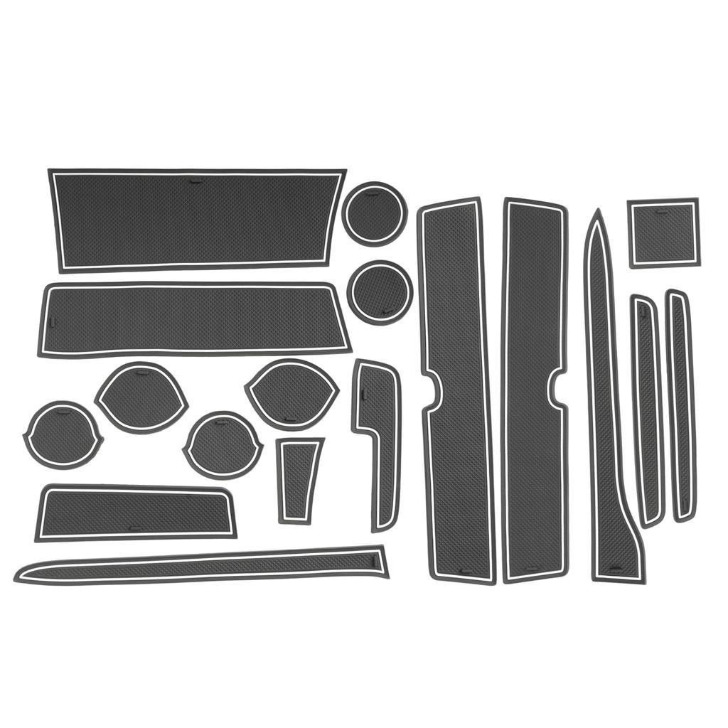 RUIYA Gumové rohožky do kapes dveří pro Suzuki Every, Interiérové gumové rohožky Every Every Wagon DA17W Custom Easy White DA17V/DA17W, Podložky, Protiskluzové, Zvukotěsné,