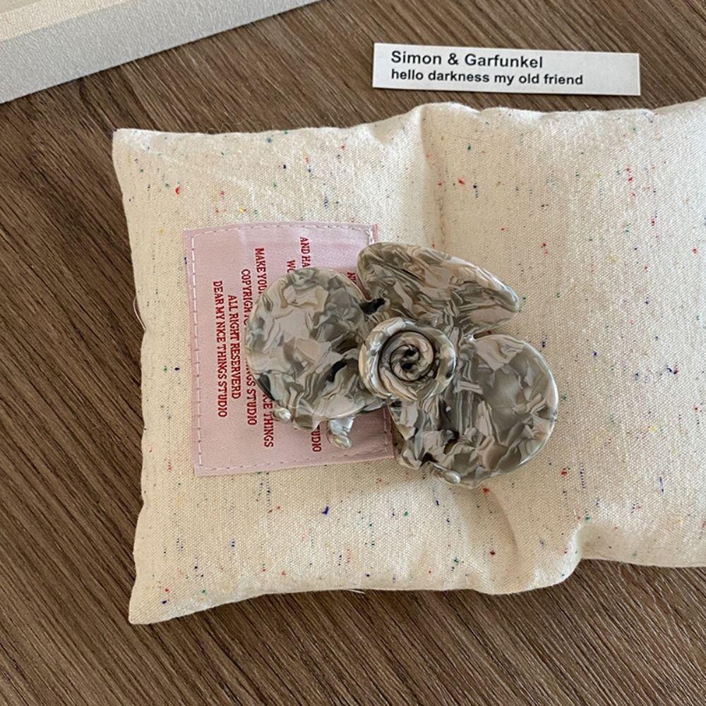 Colorful Acetic Acid Hair Clip Medium Size Camellia Hairpin Personalized Shark Clip Female