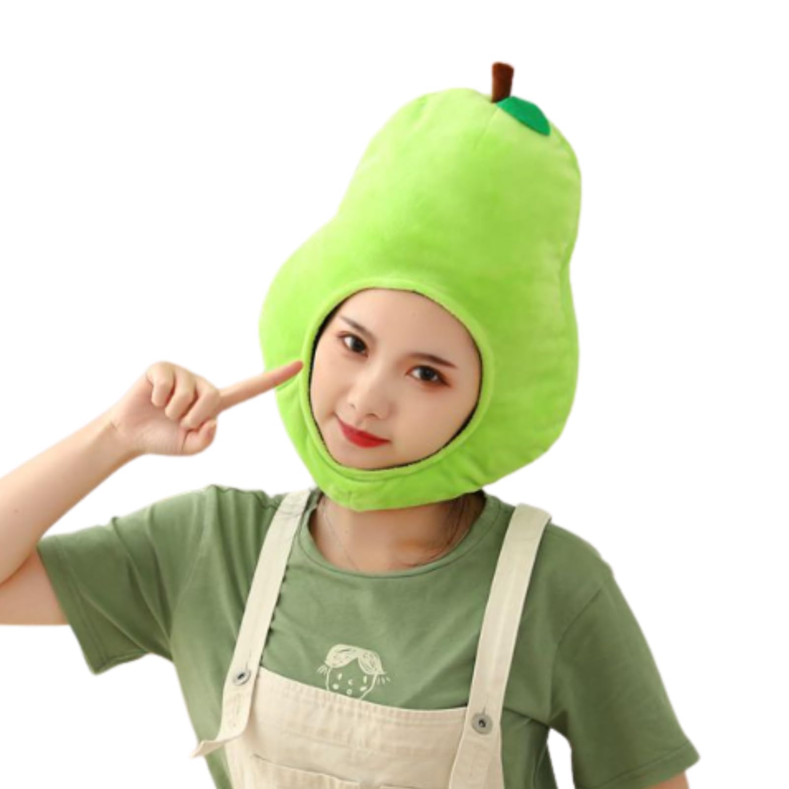 

[Uccellino] Fruit Headgear, Cosplay, Halloween, School Play, Fruit Hood (Pear)