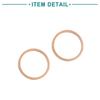 ACROPIX Copper Washer Flat Sealing Gasket Universal O Shape Ring 32mm Inner Diameter Copper Tone 10pcs