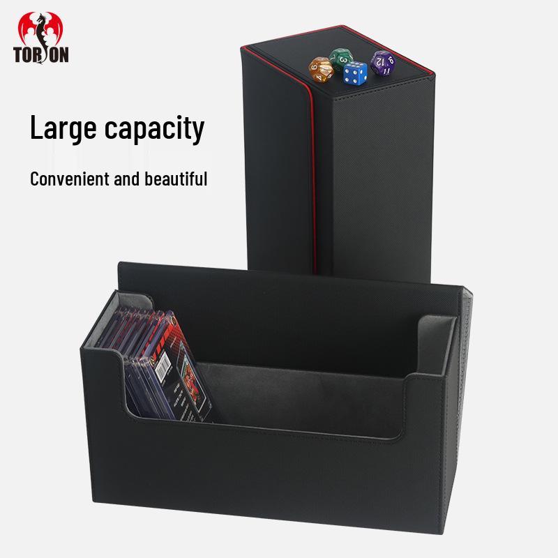 Large PSA Graded Card Storage Box - High-End PU Leather by DCGS, Screw-Closure, Universal Fit for BGS