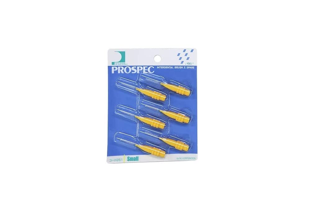 

Prospec Interdental Brush 2 Запасные щетки Только 6 шт S Желтый