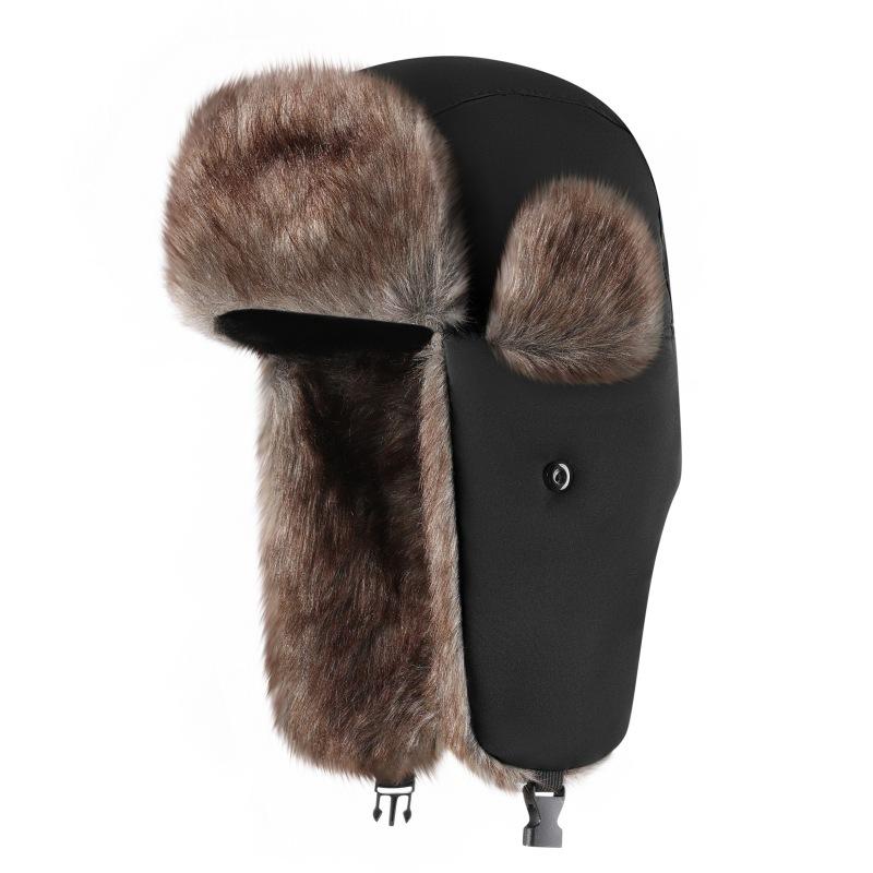 Large Supply of Waterproof Cloth Lei Feng Hat Outdoor Ear Protection Hat Ski Hat Snow Hat Winter Hat Good Source
