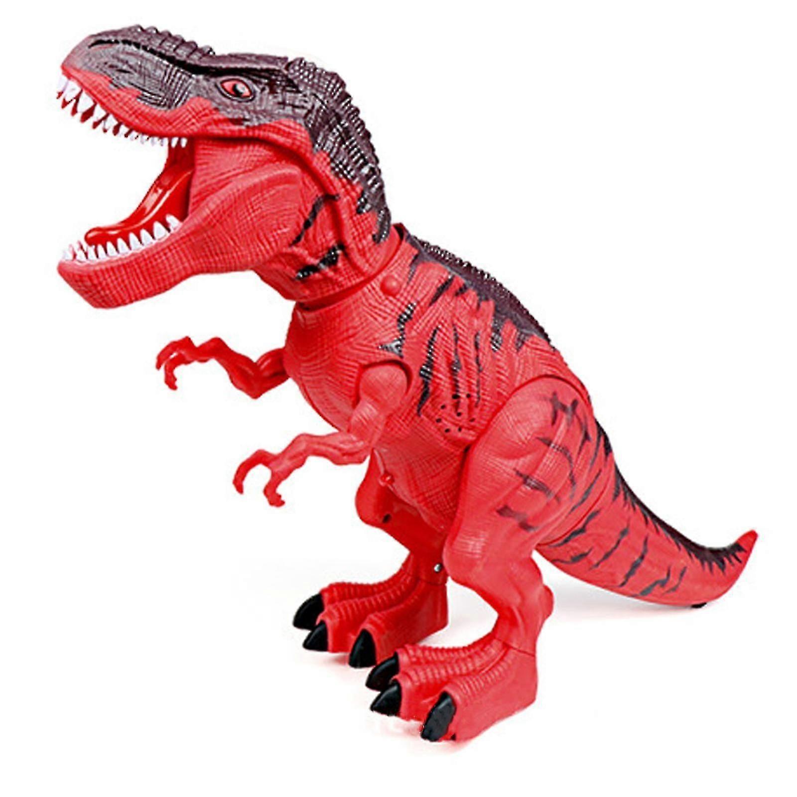 Tyrannosaurus T-rex Gehend Realistische Geräusche Batteriebetrieben Dinosaurier Kinderspielzeug Hohe Qualität rot