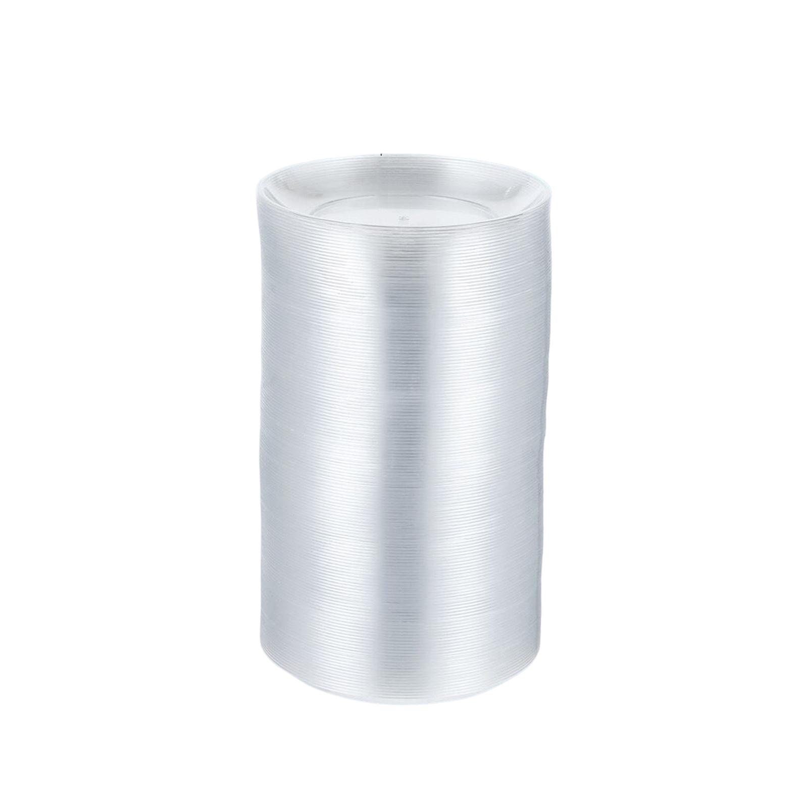 

200 шт одноразовые прозрачные пластиковые тарелки для свадьбы 5 дюймов, PS6 жесткие круглые десертные маленькие тарелки для вечеринки свадьбы One Size белый