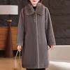 Winter Long Faux Fur Coat for Women Thick Warm Luxurious Overcoat Elegant Middle-aged Woman Fur Jacket