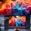 S200 4K Supported Mini Projector, Portable Wireless Screen Mirroring Projector, Compact Size for Home Theater