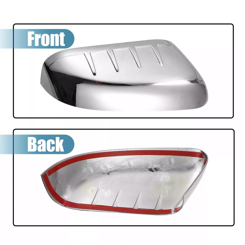 For Ford Explorer 2011-2015 Car Sticker Rearview Side Mirror Cover Wing Cap Exterior Door Rear View Case Trim Chrome Black ABS