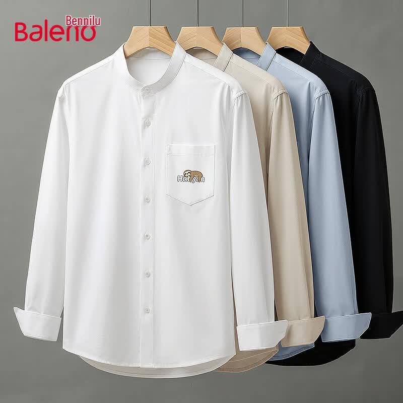 Baleno Men s Relaxed Fit Long-Sleeve Button-Up Shirt L