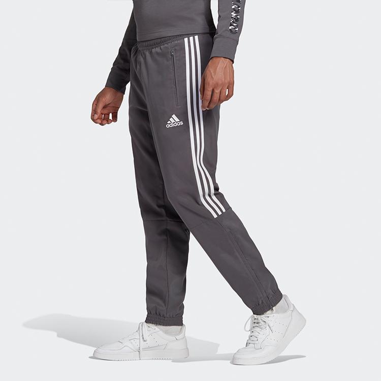 Adidas Pantaloni de antrenament pentru antrenament Real Madrid Slim Fit Pantaloni pentru bărbați Gri deschis GI0001