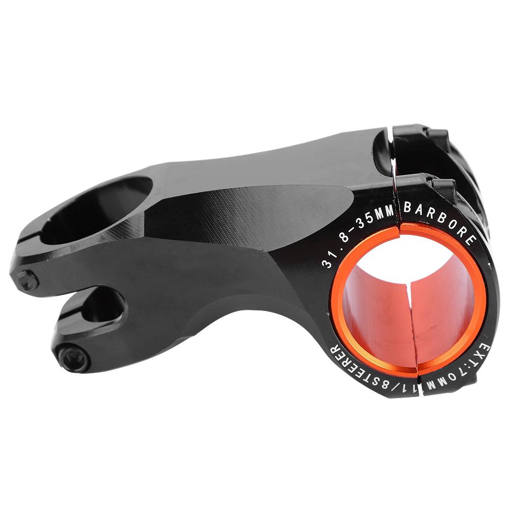 Mountain Bicycle  17 Degree Alunimium Alloy Bike Tube Stem 31.8mm Replacement (Black)