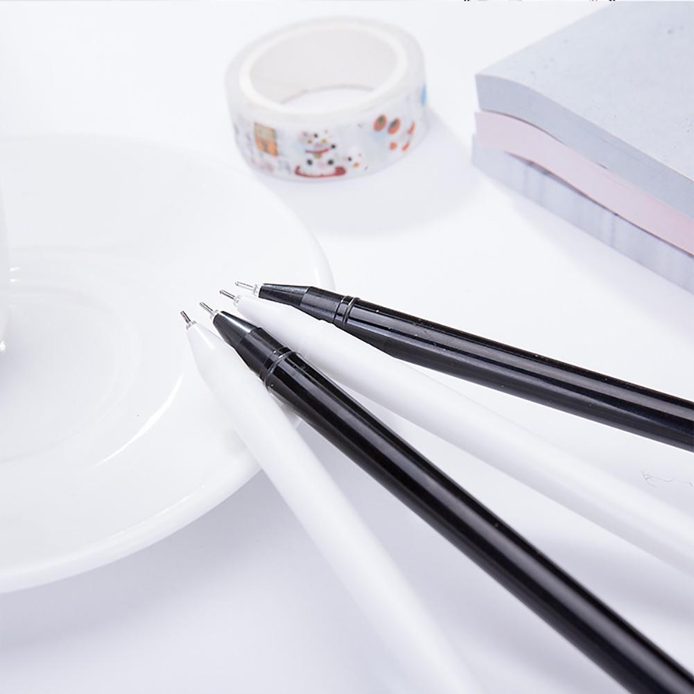 Skrivmaterial 0,5 mm Svart bläck Söt katthuvud tass Gelbläckpenna Skrivmaterial Kontor Skola Förnödenheter