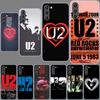 Band U2 Phone Case for Samsung A54 A14 A24 A34 A17 A37 A57 A55 A35 A25 A15 A13 A23 A33 A53 A07 A05S A04S A03 A73 Galaxy Note 20