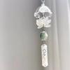 Transparent Keychain Cute Wind Chime Pendant Keyring Mobile Phone Lanyard Kawaii Bag Decorative Accessories Home Decorations