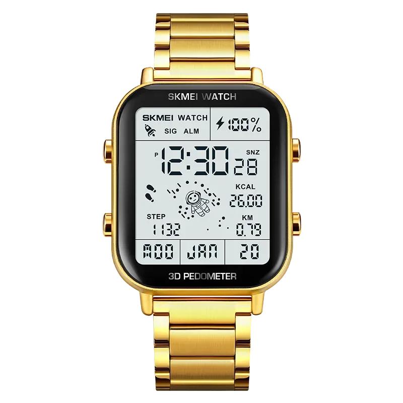 Skmei 1888 Calendar Clock Reloj Hombre Sport Pedometer Calorie Calculation Digital Watches Men Stopwatch Countdown Wristwatch