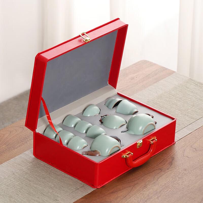 Bafang Li Dragon Motif 12-Piece Ceramic Tea Set