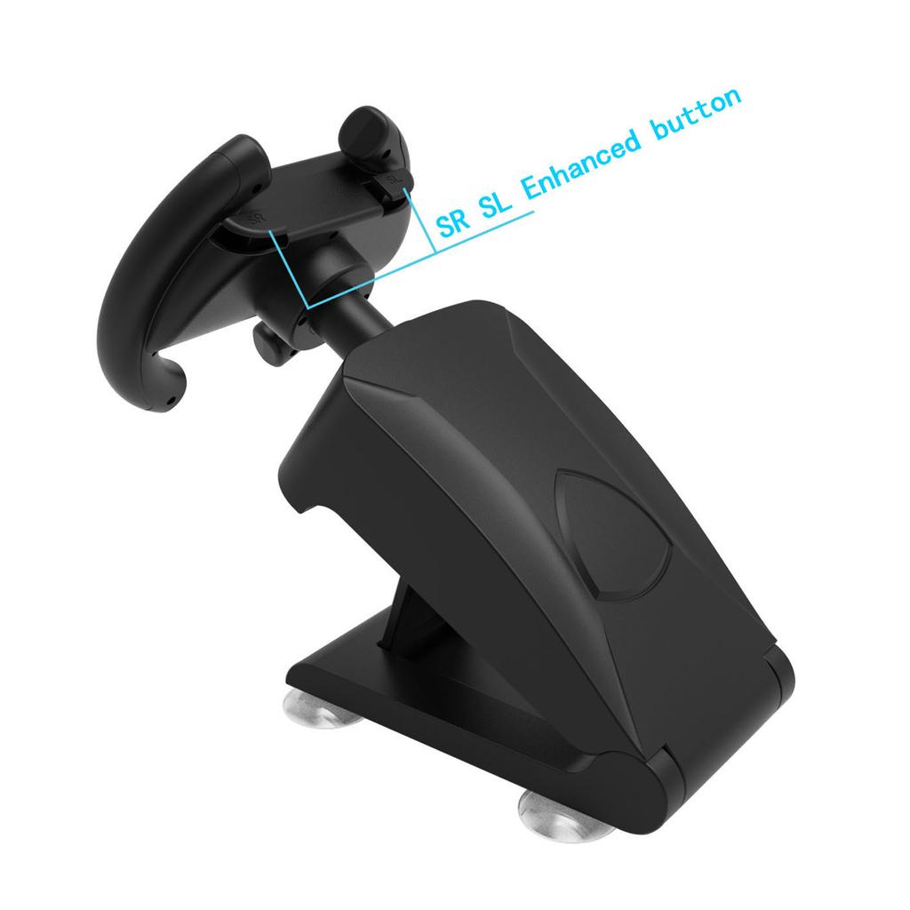 KJH-NS2-037 For Nintendo Switch/Switch 2 Racing Wheel Stand Joy-Con Holder Gaming Grip with Suction Cup Base
