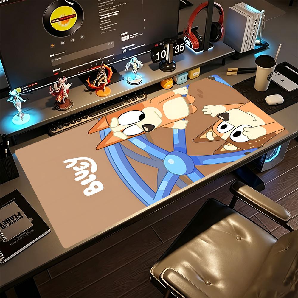 Bluey Gaming Mouse Pad Gamer Mousepad Computer Desk Keyboard Mat Non-Slip Rubber Bottom Perfect for Office Desktop Supplies School Home