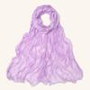Malaysia Soft Ruffled Lurex Gauze Scarf - Breathable Spring/Summer Headscarf